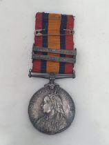 Queen' South Africa Medal 1899-1902 with 'South Africa 1902' and 'Orange Free State' Clasps,