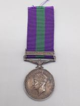 General Service Medal with 'Palestine 1945-48' engraved to 2668392 Guardsman K. Head, Grenadier