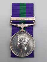 General Service Medal with 'Malaya' Clasp engraved to 22401193 Pte. D. McTaggart, Argyll &