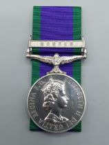 Campaign Service Medal with 'Borneo' Clasp engraved to 19225 Marine P.W. Robinson, Royal Marines
