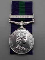 General Service Medal with 'Cyprus' Clasp engraved to W75168 Pte. L. Lyus, Women's Royal Army Corps