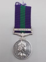 General Service Medal with 'Cyprus' Clasp engraved to 3524866 Lance Corporal P. Burg, R.A.F.