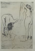 SUZANNE VALADON (1865-1938). Femmes S'Essuyant, engraving, pencil signed in lower margin, Pl.11 1/