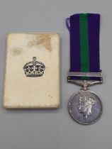 General Service Medal with 'Palestine 1945-48' Clasp engraved to 19015577 Pte. M. Cloney, Army Air