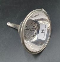 A Georgian silver Wine Funnel, marks worn, maker: CH