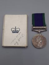 Campaign Service Medal with 'Borneo' Clasp engraved to Lieutenant H. Ingram, Queen Alexandra's Royal