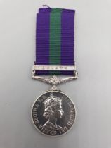 General Service Medal with 'Malaya' Clasp engraved 23141367 Pte. A. Thompson RAMC
