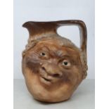 A Martin Brothers Stoneware Two Faced Barrister Jug, Signed & Dated "R.W Martin & Bros London &