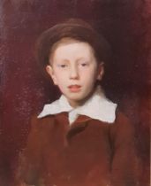 GEORGE SPENCER WATSON ROI, RP, ARA, RA (1869-1934). Portrait of Michael Tisdall, as a boy, quarter-