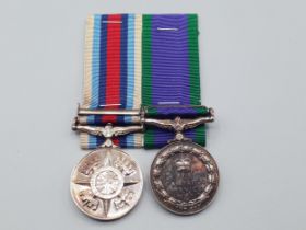 Two; Campaign Service Medal with 'Northern Ireland' Clasp and Operational Service Medal with '