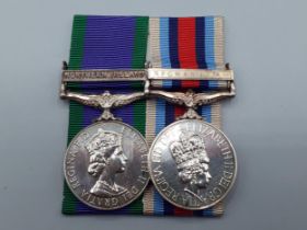 Pair; Campaign Service Medal with 'Northern Ireland' Clasp and Operational Service Medal with '