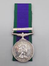 Campaign Service Medal with 'Borneo' Clasp engraved to 23517325 Guardsman W. Campbell, Scots Guards