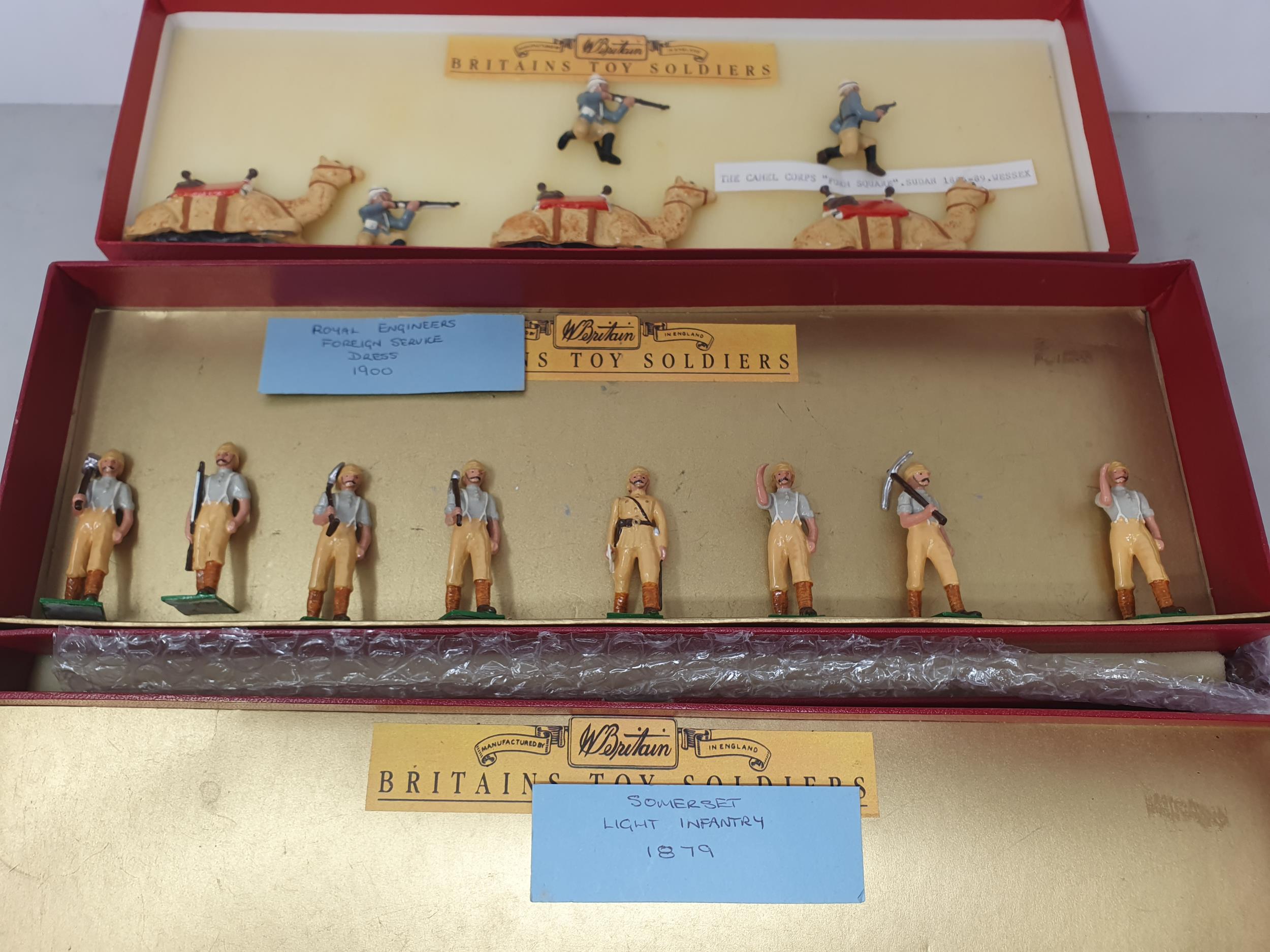 Four sets of Britains Soldiers in reproduction boxes including South Wales Borderers, Royal - Image 3 of 5