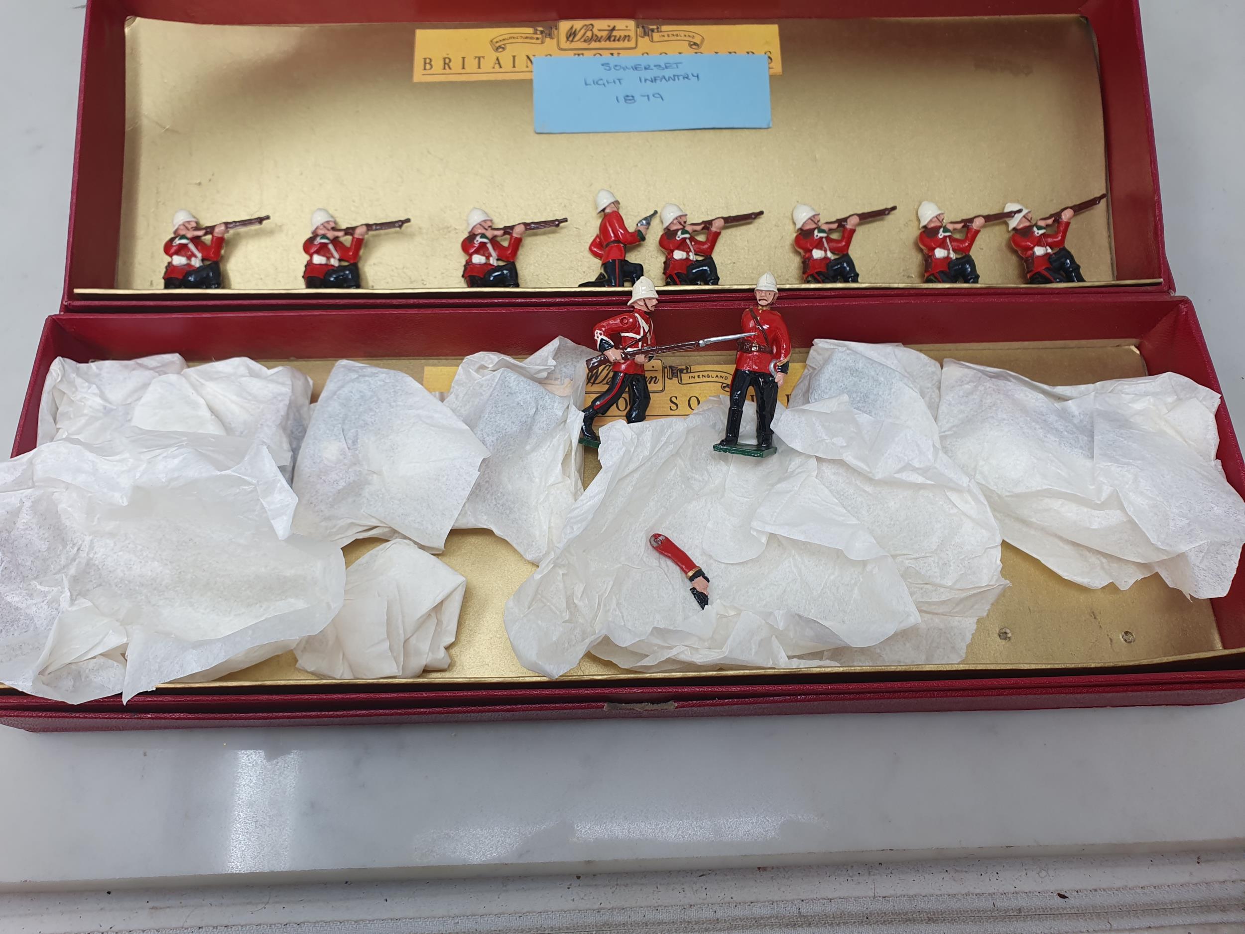 Four sets of Britains Soldiers in reproduction boxes including South Wales Borderers, Royal - Image 5 of 5