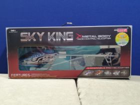 A boxed H.C.W. 'Sky King' radio controlled Helicopter