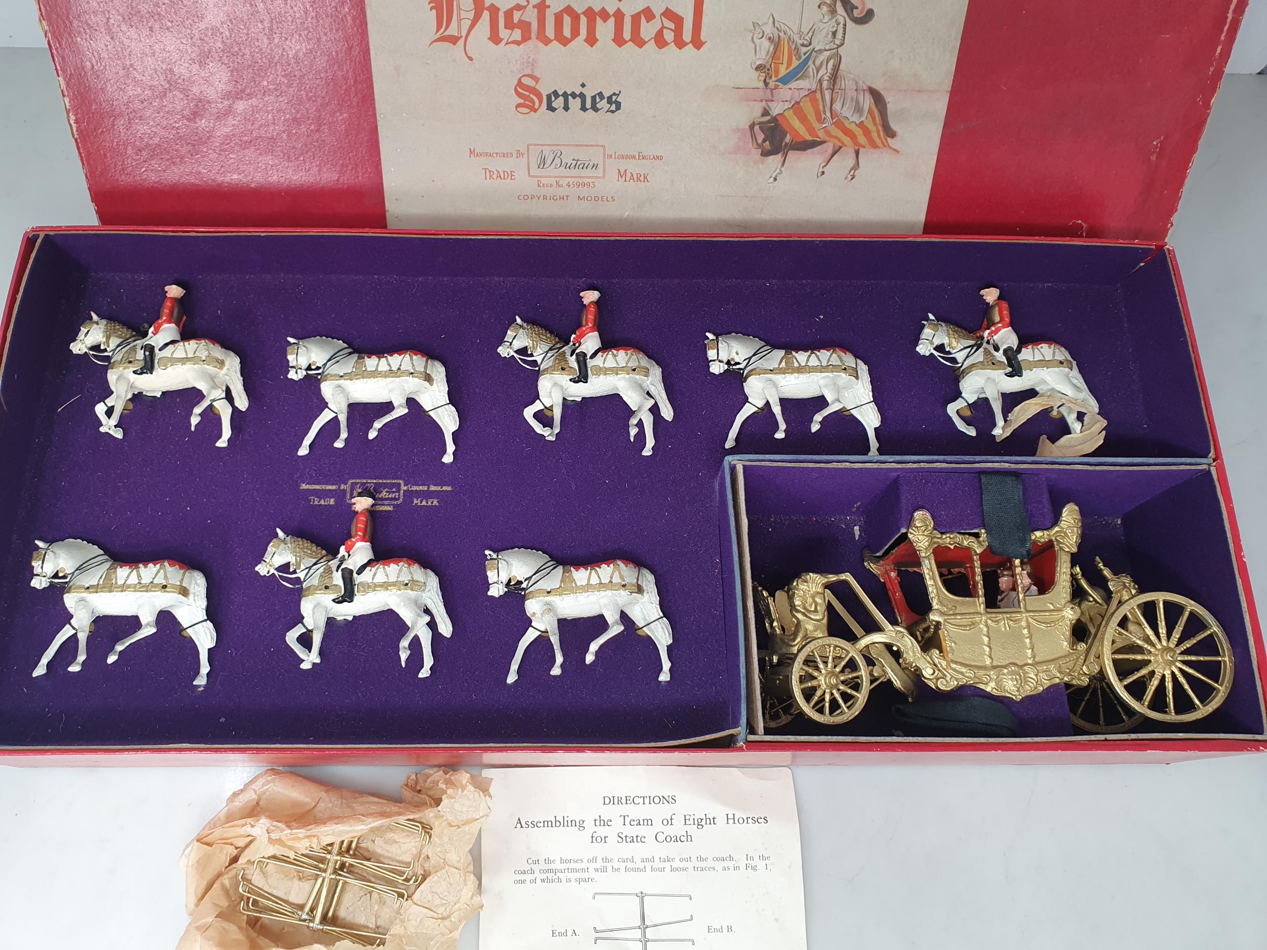 A boxed Britains Historical Series No.1470 'The State Coach' contents Ex, box F (lid edges torn) - Image 4 of 4