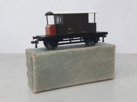 A boxed Hornby Dublo D1 SR Goods Brake Van, Nr M. Brake in near mint condition. Box is dated 5/49