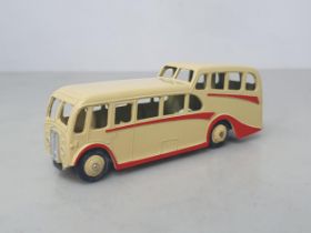 A Dinky Toys 29f Observation Coach, cream with cream hubs, ideal for the layout, mint condition