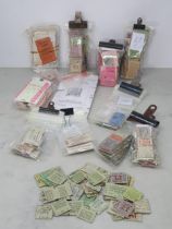 A large collection of assorted Railway Tickets, dating between the 1940's and 1980's including L.M.