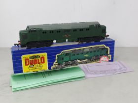 A boxed Hornby Dublo 3232 Co-Co diesel Locomotive, mint with literature. Locomotive in mint