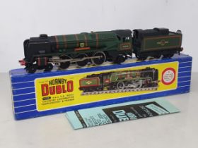 A boxed Hornby Dublo 3235 Locomotive 'Dorchester', mint. Loco has been lightly run but is in mint