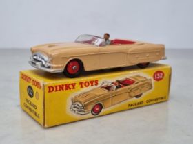 A boxed Dinky Toys No.132 tan Packard Convertible, Nr M-N. box Ex