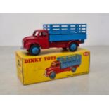 A boxed Dinky Toys No.343 Farm Produce Van with red chassis, Nr M, box Ex plus