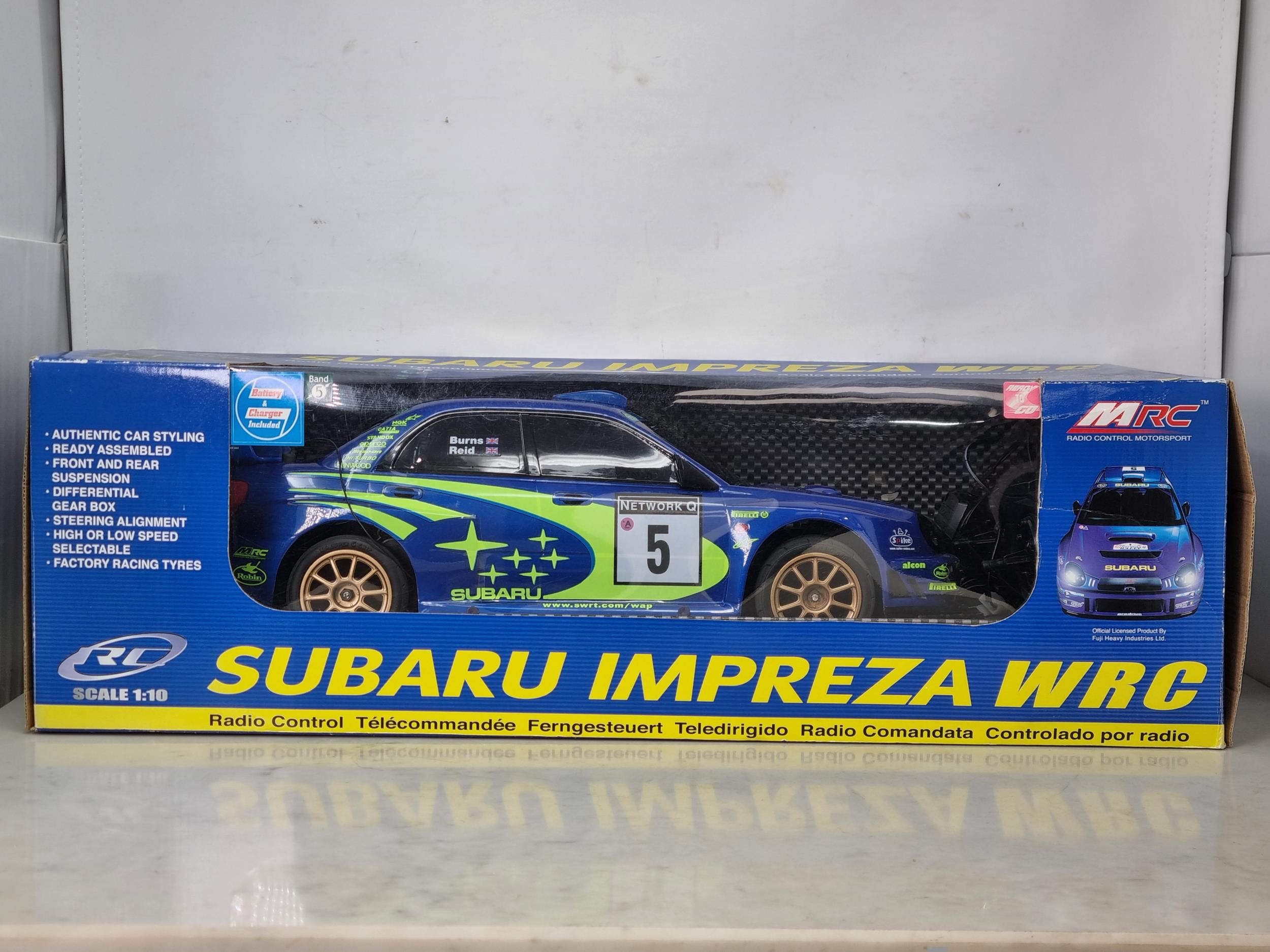 A boxed 1:10 scale Radio Control Subaru Impreza WRC