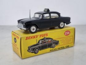 A boxed Dinky Toys No.256 Police Patrol Car, Nr M-M, box VG