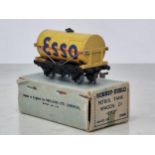 A boxed Hornby Dublo D1 buff 'Esso' Tanker in mint condition, superb November 1949 box