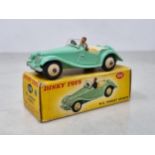 A boxed Dinky Toys No.102 green MG Midget, Nr M-M, box Ex