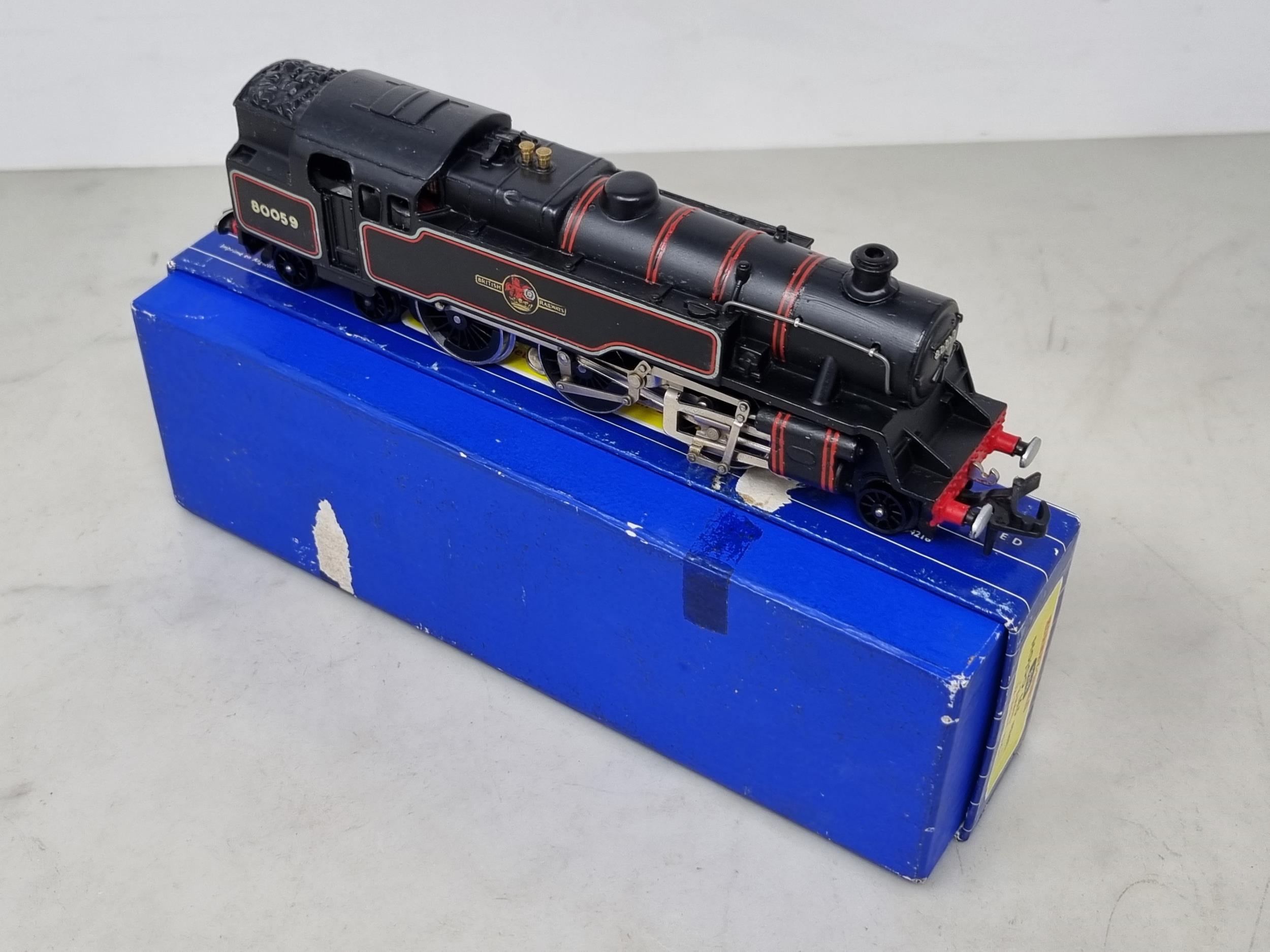 A boxed Hornby Dublo 3218 2-6-4T Locomotive Running No.80059, unused and in mint condition. Shows no - Image 2 of 3