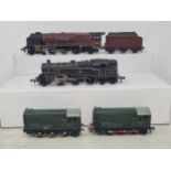 Four unboxed Hornby Dublo 2-rail Locomotives including 'City of Liverpool', 2-6-4T, and two 0-6-0