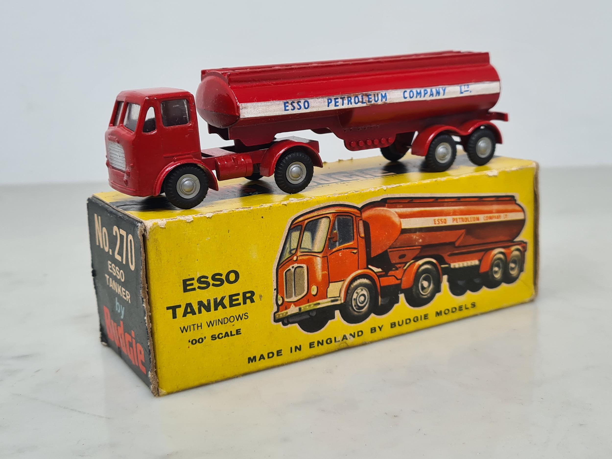 A boxed Budgie Models No.270 'Esso' Tanker, Ex, Box VG-Ex