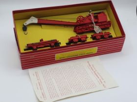 A boxed Hornby Dublo Export 4820 Breakdown Crane, unused. Crane in mint condition showing no signs