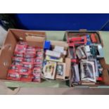 Three boxes of boxed Del Prado Napoleonic Figures and assorted Diecast Models