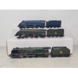 Three unboxed Hornby Dublo 3-rail Locomotives including A4 'Sir Nigel Gresley' (tender coal A/F), A4