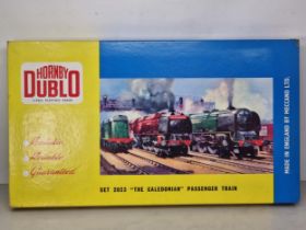 A boxed Hornby Dublo 2023 'The Caledonian' Passenger Set, mint, superb box. Locomotive in mint