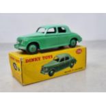 A boxed Dinky Toys No.156 two-tone green Rover 75 Saloon, Nr M-M, box Ex