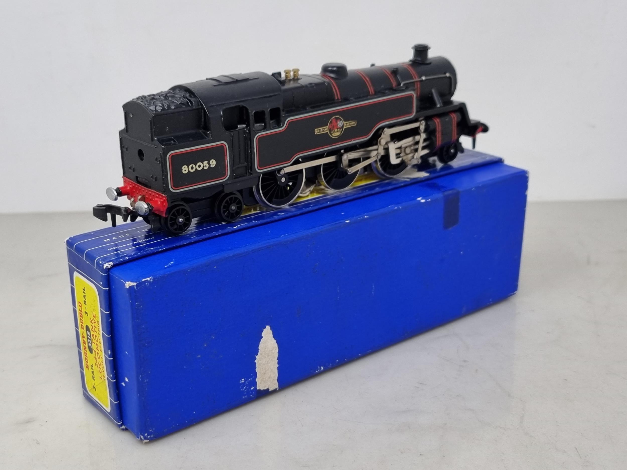 A boxed Hornby Dublo 3218 2-6-4T Locomotive Running No.80059, unused and in mint condition. Shows no - Image 3 of 3