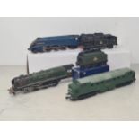 Four Hornby Dublo 3-rail Locomotives including Co-Co diesel, 0-6-2T in BR black livery, A4 'Sir