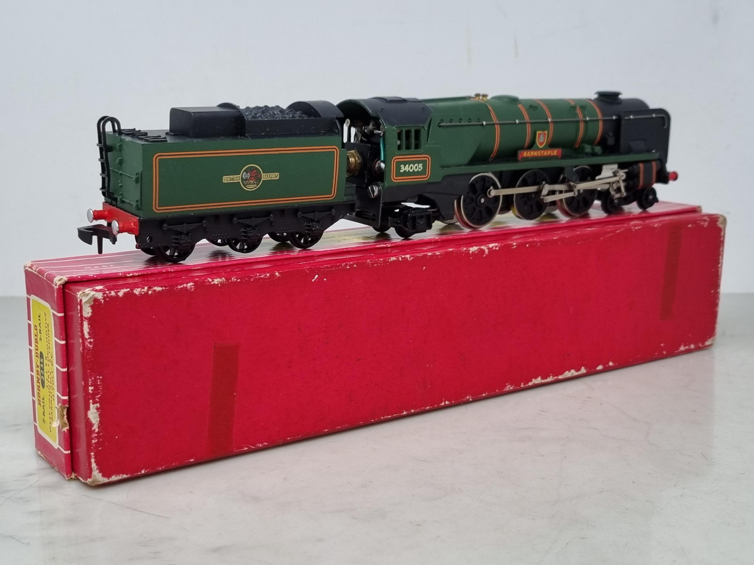 A boxed Hornby Dublo 2235 'Barnstaple' Locomotive, unused in mint condition. Box is in excellent - Image 3 of 3