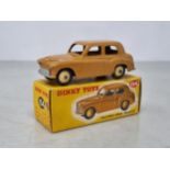 A boxed Dinky Toys No.154 tan Hillman Minx, Nr M-M, box VG-Ex