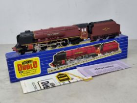 A boxed Hornby Dublo 3226 'City of Liverpool' Locomotive, unused in mint condition. Locomotive shows