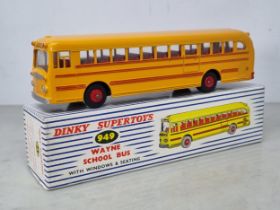 A boxed Dinky Supertoys No.949 Wayne School Bus, Nr M-M, box superb