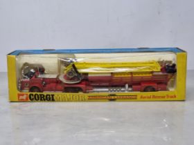 A boxed Corgi Toys No.1143 American Lafrance Aerial Rescue Truck, Nr M-M, box Ex plus