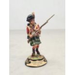 A painted lead Soldier by Charles C. Stadden depicting an Infantryman of The 92nd (Highland)