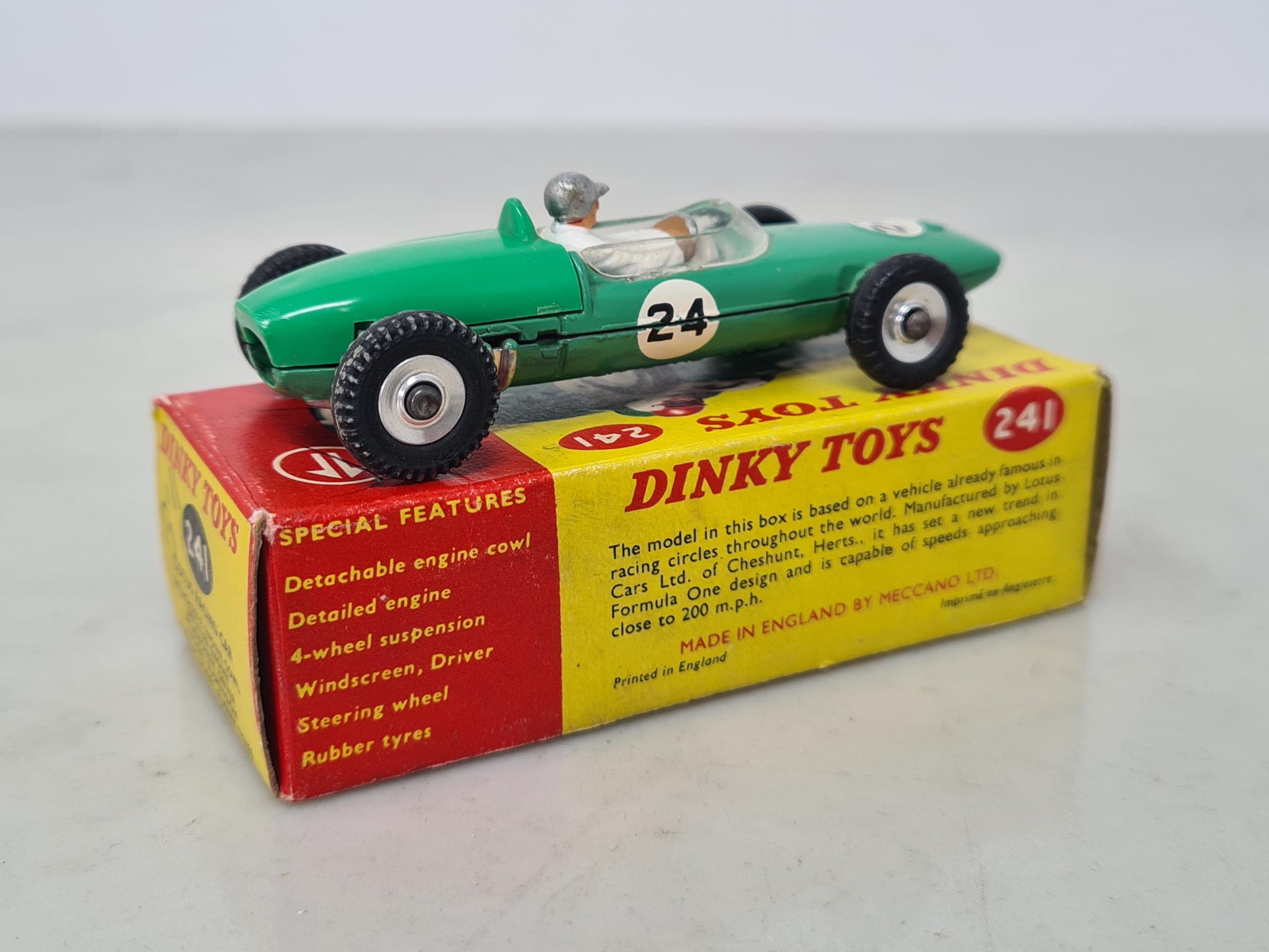 A boxed Dinky Toys No.241 Lotus Racing Car, Ex plus, box Ex - Image 3 of 3