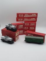 Ten boxed Hornby Dublo 2-rail Wagons comprising 4323, 2x 4625, 2x 4679, 2x 4640, 1x 4635 and 2x