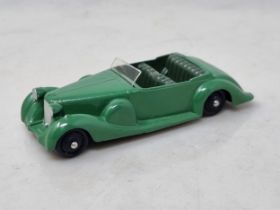 A Dinky Toys No.38c green Lagonda with dark green seats, Nr M-M